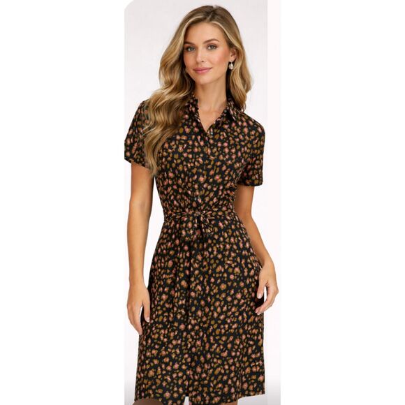 Dresses & Skirts - JCrew Chic Leopard Print Shirt Dress – Size 00  NWT